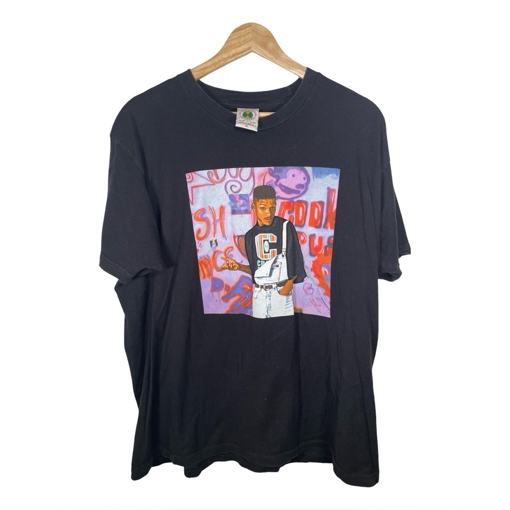 Vintage Cross Colours Will Smith t-shirt with fresh prince black short sleeve